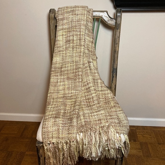 Acrylic Throw Blanket, Tan, 50" x 70" - Picture 1 of 5